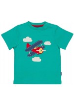 Kite Clothing Boys Prop Plane T-Shirt (Emerald Green)